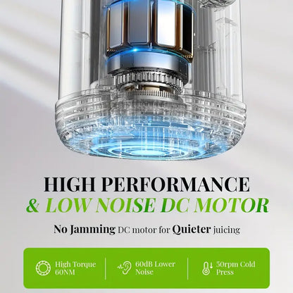 🥕🍏 Compact Masticating Juicer 🧃✨
