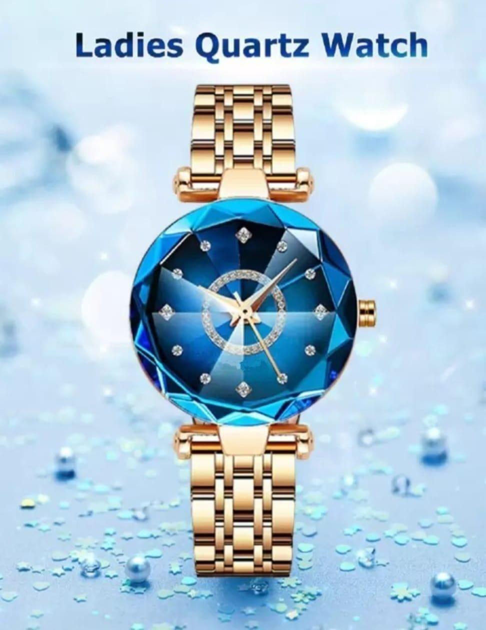 ⌚ Women’s Beautiful Diamond Shape Watch 💎 (Pack of 2)