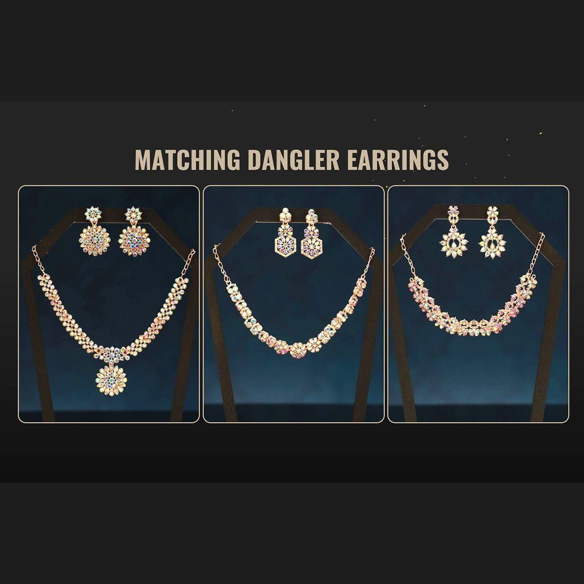 💎 Austrian Diamond Jewellery Set (Set of 3) ✨