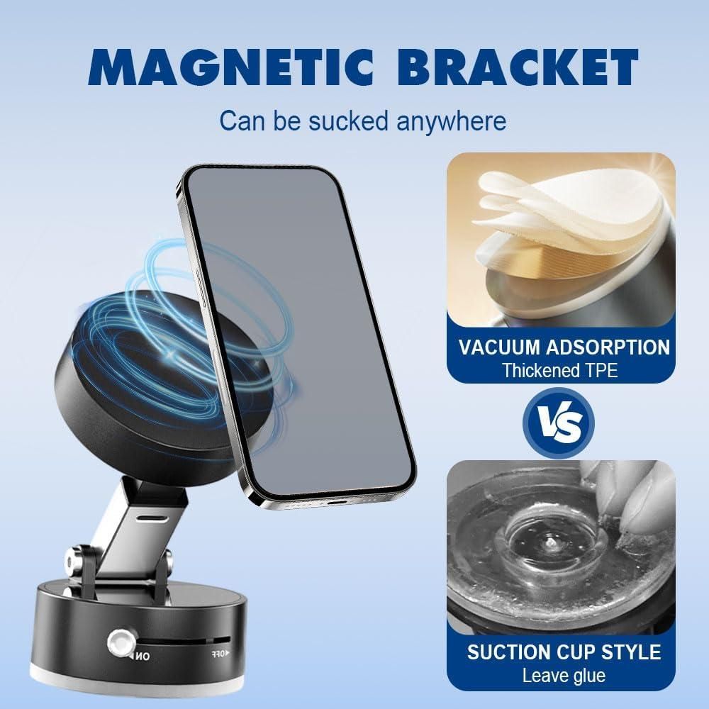 🚗 Vacuum Magnetic Suction Phone Holder 📱