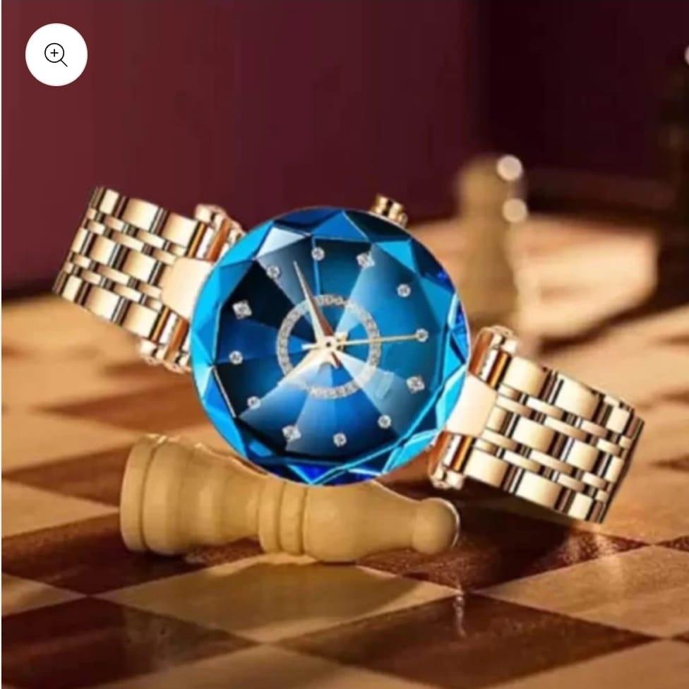 ⌚ Women’s Beautiful Diamond Shape Watch 💎 (Pack of 2)