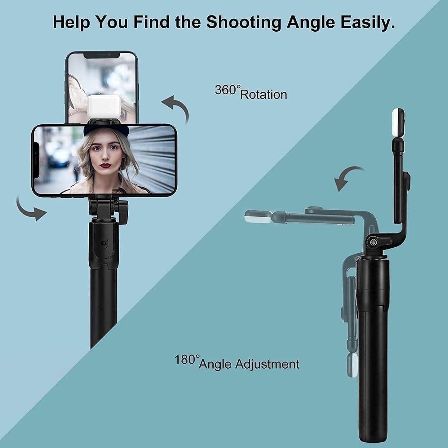 🤳 Extendable Flash 3-in-1 Selfie Stick Tripod 📸