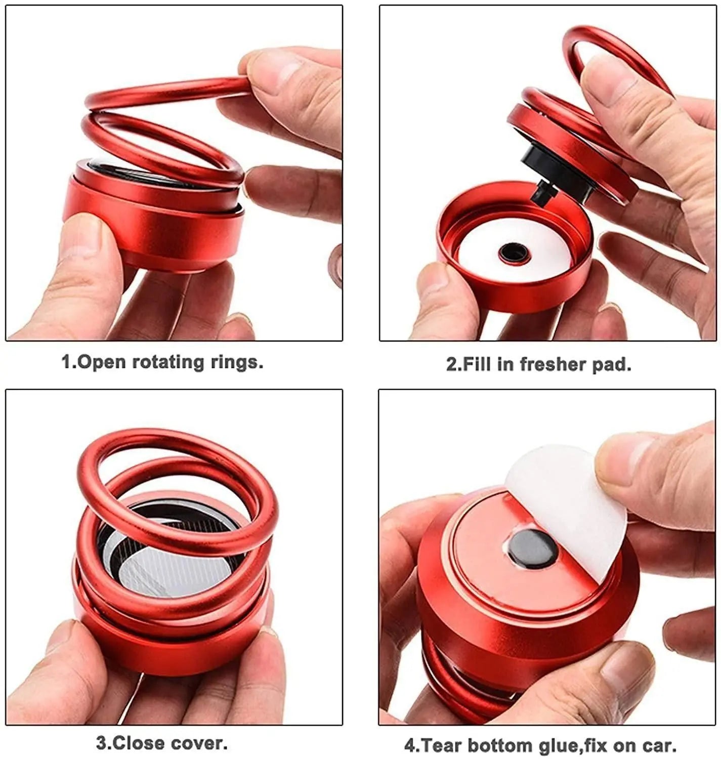 ๐ฟ Solar Powered Rotating Car/Room Air Freshener ๐๐๐