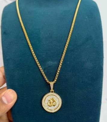 🕉️✨ Om Symbol Pendant with Chain – Spiritual Style for Men ✨🕉️
