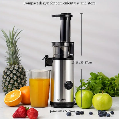 🥕🍏 Compact Masticating Juicer 🧃✨