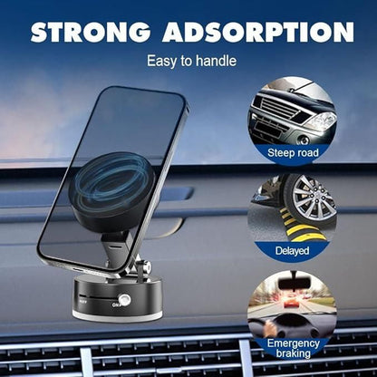 🚗 Vacuum Magnetic Suction Phone Holder 📱