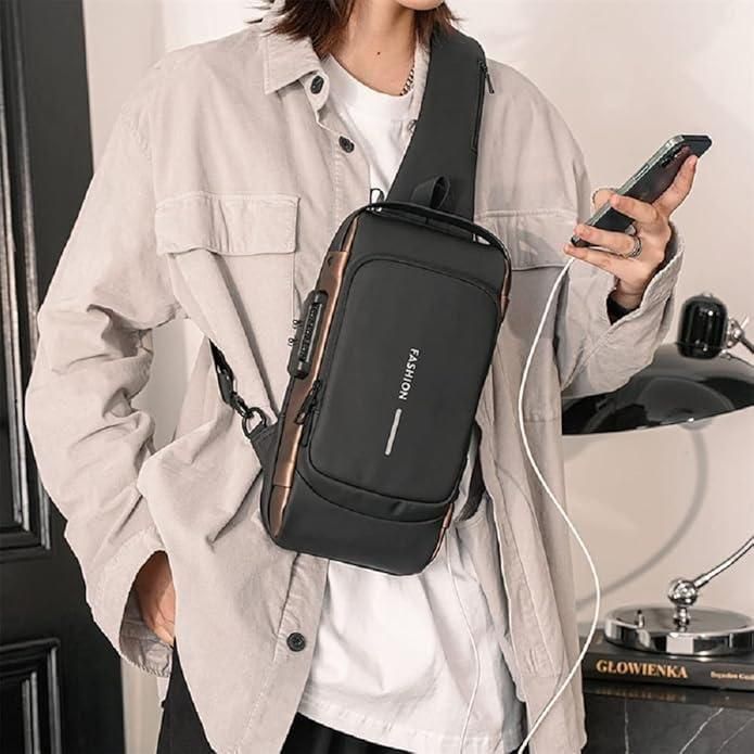 🧍♂️ Stylish Sling Bag for Men 🎒