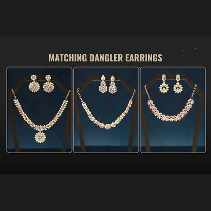 💎 Austrian Diamond Jewellery Set (Set of 3) ✨