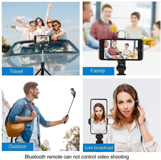 🤳 Extendable Flash 3-in-1 Selfie Stick Tripod 📸