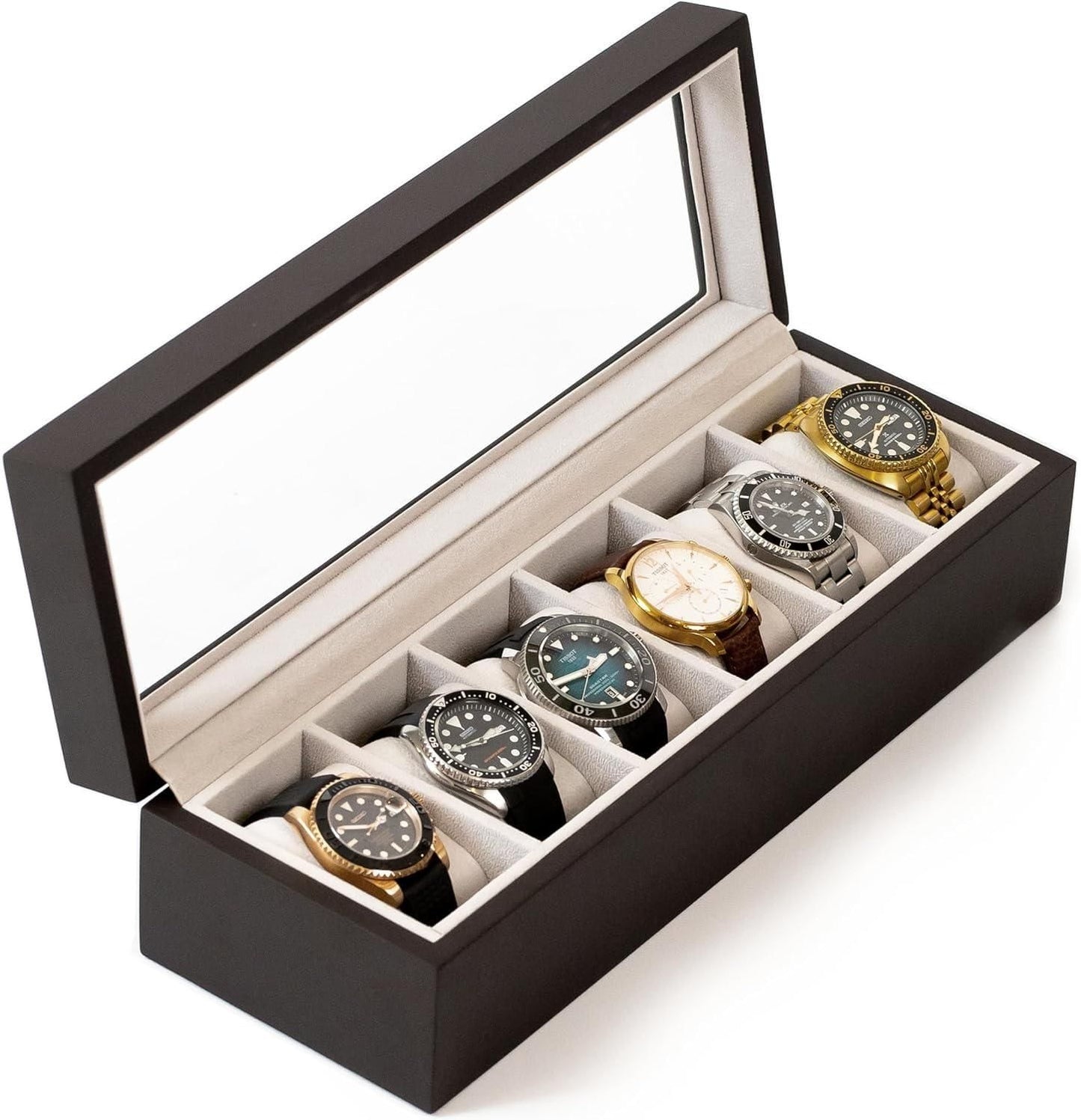 🕰️ Premium Wood Watch Box Organizer 🕰️