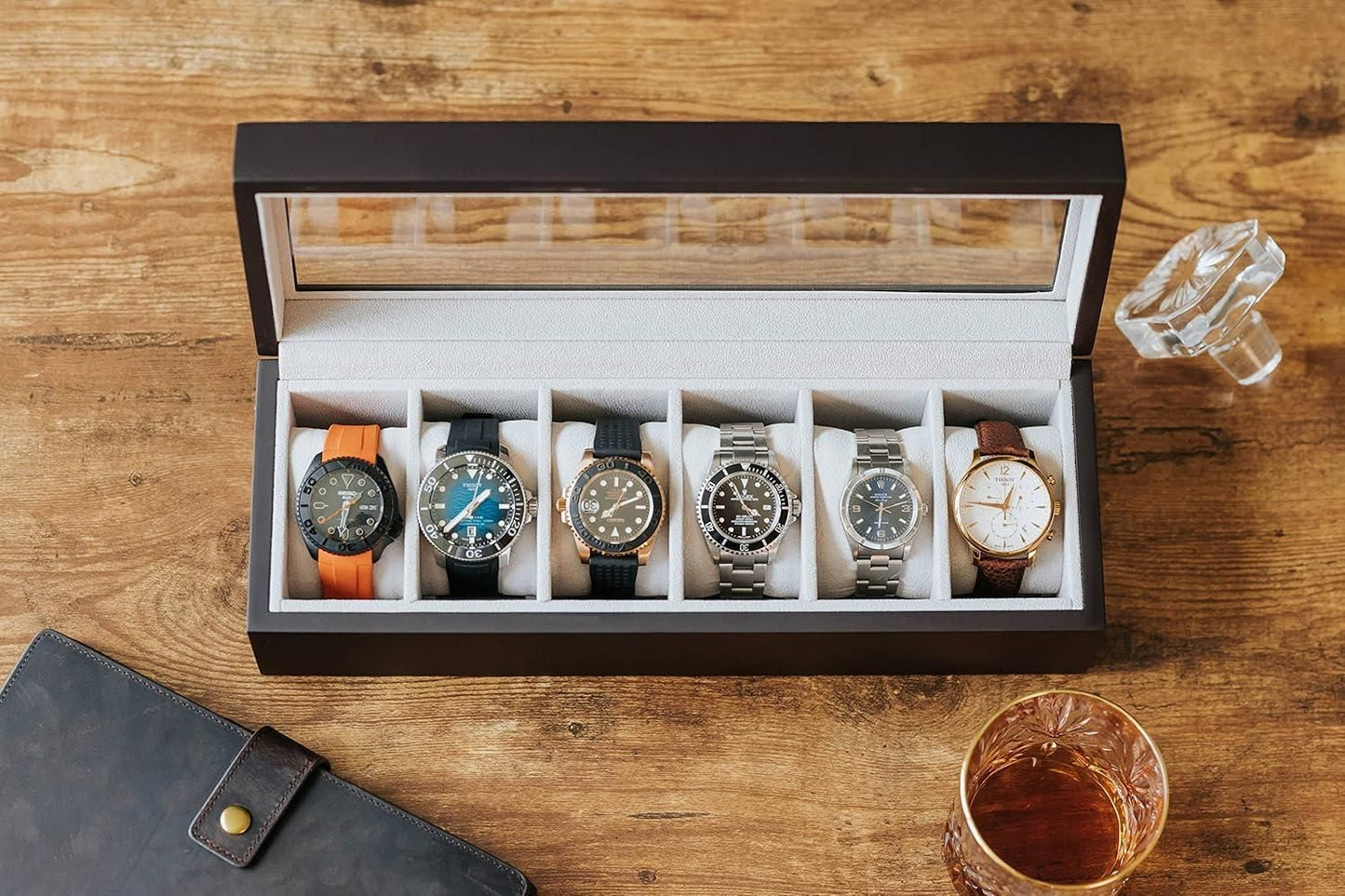 🕰️ Premium Wood Watch Box Organizer 🕰️