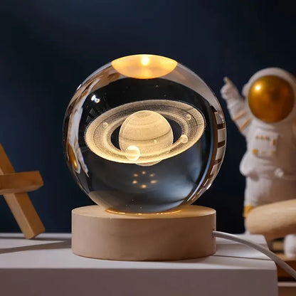 🌌🔮 3D Solar System Crystal Ball 🌌🔮